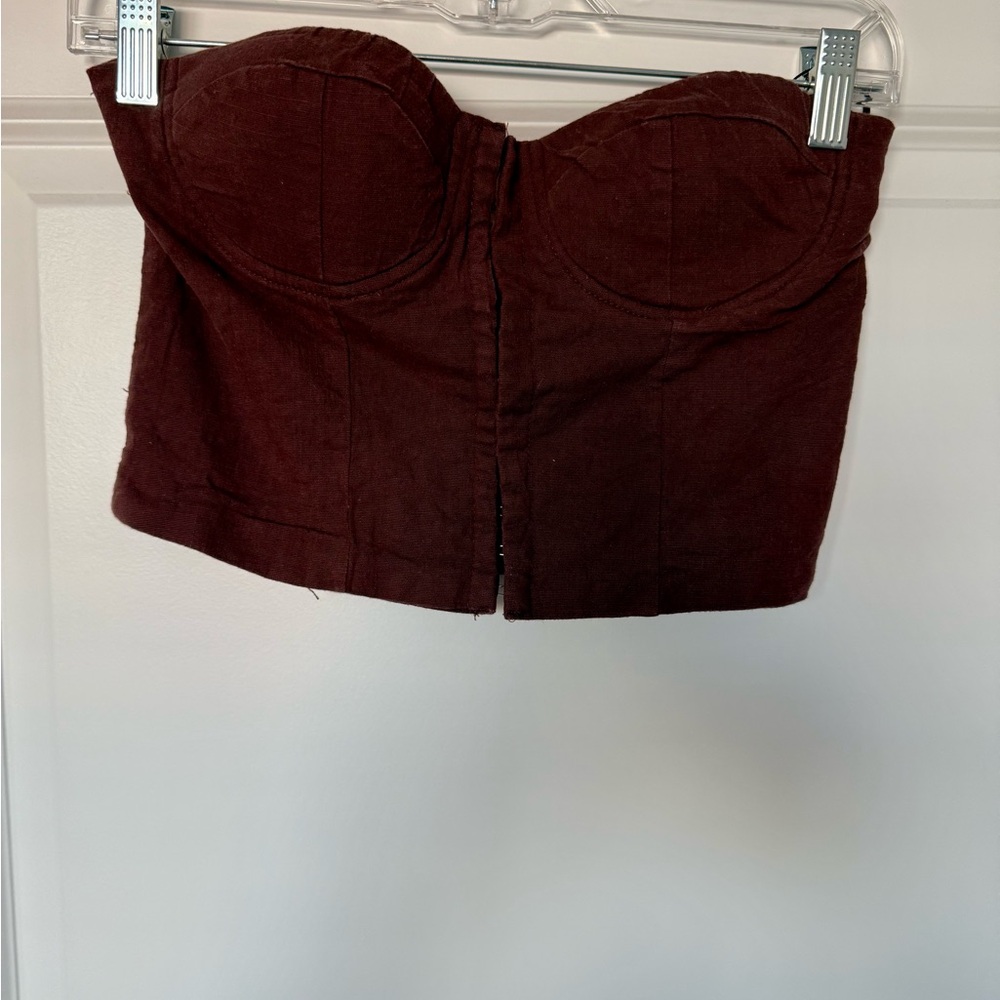 Princess Polly Brown Corset Top